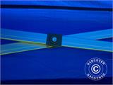 Carpa plegable FleXtents PRO 3x3m Azul, Incl. 4 cortinas decorativas