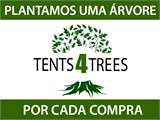 Tenda Gazebo Santa Fe c/ cortinas e rede de mosquito, 3x4,25m, Preto