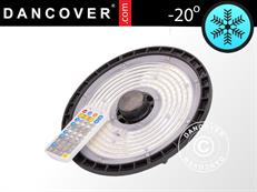 LED Industrial fixture, Ø27x11.5 cm, with sensor/RC, Black
