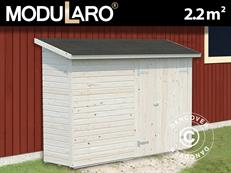 Wooden lean-to shed, 2.34x0.95x1.89 m, 2.2 m², Natural
