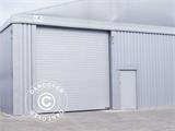 Porte métallique pour hangar de stockage industriel Steel, 0,9x2m, Gris