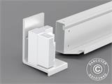 Wall bracket f/San Pablo gazebo 3x3 m, 3x4 m, and 4x4 m, White, 2 pcs.