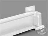 Soporte de pared para cenador San Pablo 3x3m, 3x4m y 4x4m, Blanco, 2 unidades. 