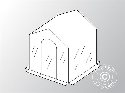 Plane für Foliengewächshaus GH16060, 2x2x2,2m, PE, Transparent