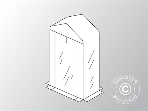 Polytunnel greenhouse Cover for GH16250, 0.5x0.9x1.63 m, Transparent