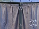 Sidewalls f/ Gazebo Martinique, 4 pcs, Grey