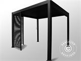 Paroi à persiennes pour pergola bioclimatique San Marino, 1,23x2,32m, Gris Anthracite