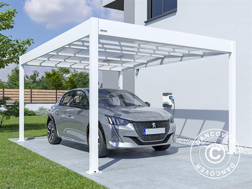 Carport Libeccio, 3,26x5,09x2,34m, Wit