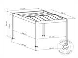 Carport Libeccio, 3,26x5,09x2,34m, Wit