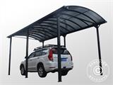 Carport XL Boston, 3.59x7.62x3.6 m, Grey