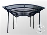 Carport Boston, 3.03x5.05x2.22 m, Grey