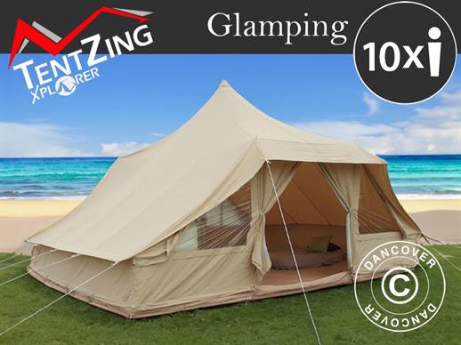 Tienda para glamping, TentZing®, 4x5m, 10 personas, Arena