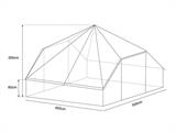 Tienda para glamping, TentZing®, 4x5m, 10 personas, Arena