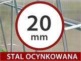 Szklarnia z poliwęglanu TITAN Arch+ 320, 6m², 3x2m, srebrna