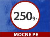 Plandeka 6x8m, PE 250g/m², Niebieski