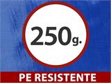 Lona 6x8m, PE 250g/m², Azul