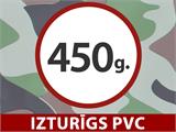 Pārvietojama garāža PRO 3,3x6x2,4m PVC, Kamuflāžas