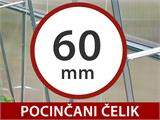 Produžetak za staklenik polikarbonatni TITAN Arch 60, 6m², 3x2m, Srebrna