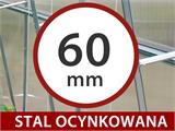 Przedłużenie do szklarni z poliwęglanu TITAN Arch 60, 6m², 3x2m, srebrne