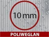 Oranżeria z poliwęglanu Triomphe z podstawą, 17,1m², Palram/Canopia, 4,5x3,8x2,69m, Czarna