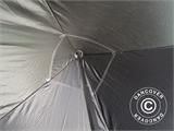 Carpa plegable FleXtents Basic v.2, 4x4m Negro, Incl. 4 lados