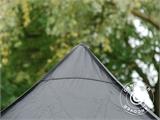 Tente pliante FleXtents PRO Steel 4x6m Noir, avec 8 cotés