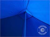 Pop up gazebo FleXtents PRO 3x3 m Blue, incl. 4 decorative curtains