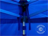 Pop up gazebo FleXtents PRO 3x6 m Blue, incl. 6 decorative curtains