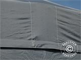 Vouwtent/Easy up tent FleXtents PRO Steel 4x6m Grijs, inkl. 8 Zijwanden