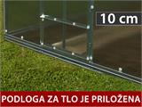 Staklenik polikarbonatni TITAN Classic 480, 9,7m², 2,35x4,12m, Srebrna