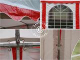 Tenda para festas Exclusive 6x10m PVC, Vermelho/Branco