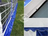 Marquee Exclusive 6x12 m PVC, Blue/White