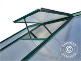 Serre en polycarbonate 4,78m², 1,9x2,52x2,01m avec base, Verte