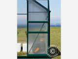 Serre en polycarbonate 4,78m², 1,9x2,52x2,01m avec base, Verte