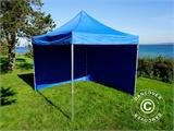 Pop up gazebo FleXtents Xtreme 50 3x3 m Blue, incl. 4 sidewalls