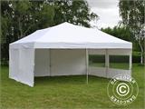 Gazebo pieghevole FleXtents PRO 6x6m Bianco, inclusi 8 fianchi