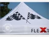 Tente pliante FleXtents Xtreme 50 avec impression numérique, 3x3m