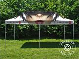 Tente pliante FleXtents Xtreme 50 avec impression numérique, 3x6m