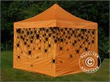 Tente pliante FleXtents Xtreme 50 avec impression numérique, 3x3m, incl. 4 parois