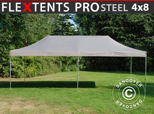 Tenda Dobrável FleXtents PRO Steel 4x8m Latte