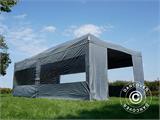 Pop up gazebo FleXtents PRO Steel 4x8 m Grey, incl. 6 sidewalls