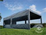 Pop up gazebo FleXtents PRO Steel 4x8 m Grey, incl. 6 sidewalls