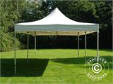 Tente pliante FleXtents PRO Steel 4x8m Blanc, Ignifugé