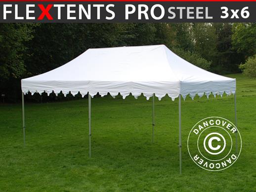 Tente Pliante FleXtents PRO Steel "Morocco" 3x6m Blanc