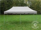 Gazebo pieghevole FleXtents PRO Steel "Peaked" 3x6m Latte, incl. 6 fianchi