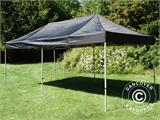 Pop up gazebo FleXtents PRO Steel 3x6 m Black, Flame retardant