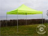 Tente pliante FleXtents PRO Steel 4x4m Néon jaune/vert