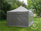 Prekybinė palapinė FleXtents PRO Steel 4x6m Latte, įsk. 8 šonines sienas