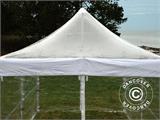 Vouwtent/Easy up tent FleXtents PRO Steel 4x6m Doorzichtig, inkl. 8 Zijwanden