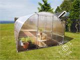 Greenhouse polycarbonate TITAN Arch+ 320, 6 m², 3x2 m, Silver